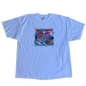 Vintage Washington Ocean Park Hot Rod 2008 Car Show ONP White Shirt Size 2XL